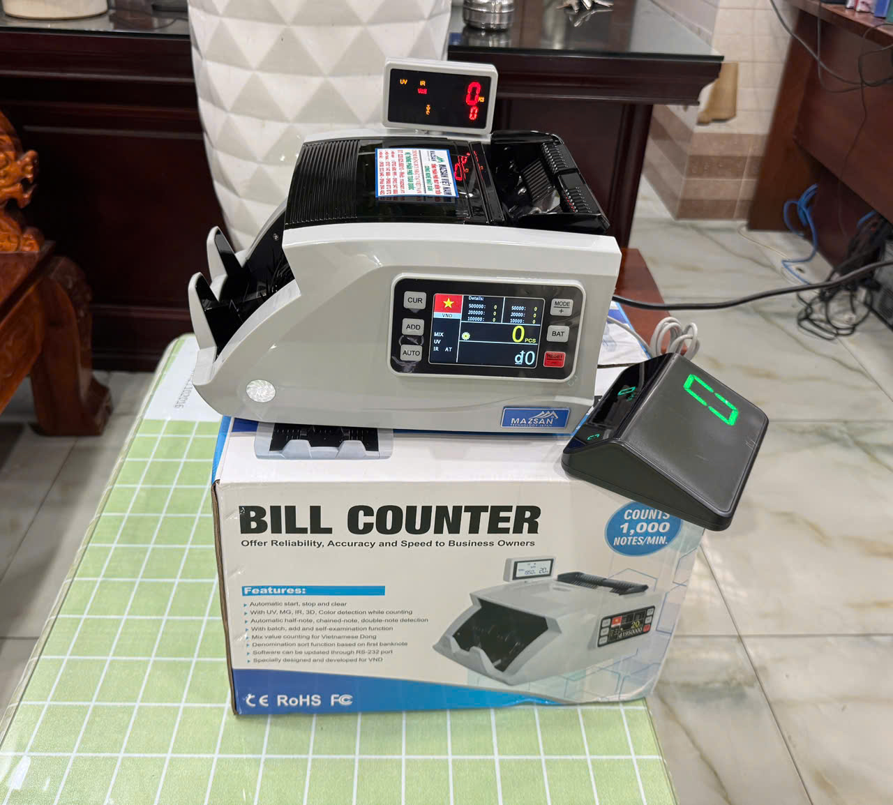 BÁN MÁY ĐẾM TIỀN TẠI HÀ NỘI - CÔNG NGHỆ NHẬT